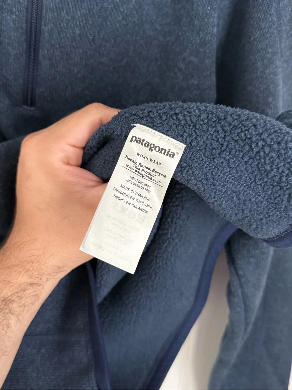 Patagonia Quarter Zip Navy Fleece